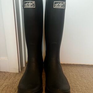 Eddie Bauer Black Rain Boots - Never Work